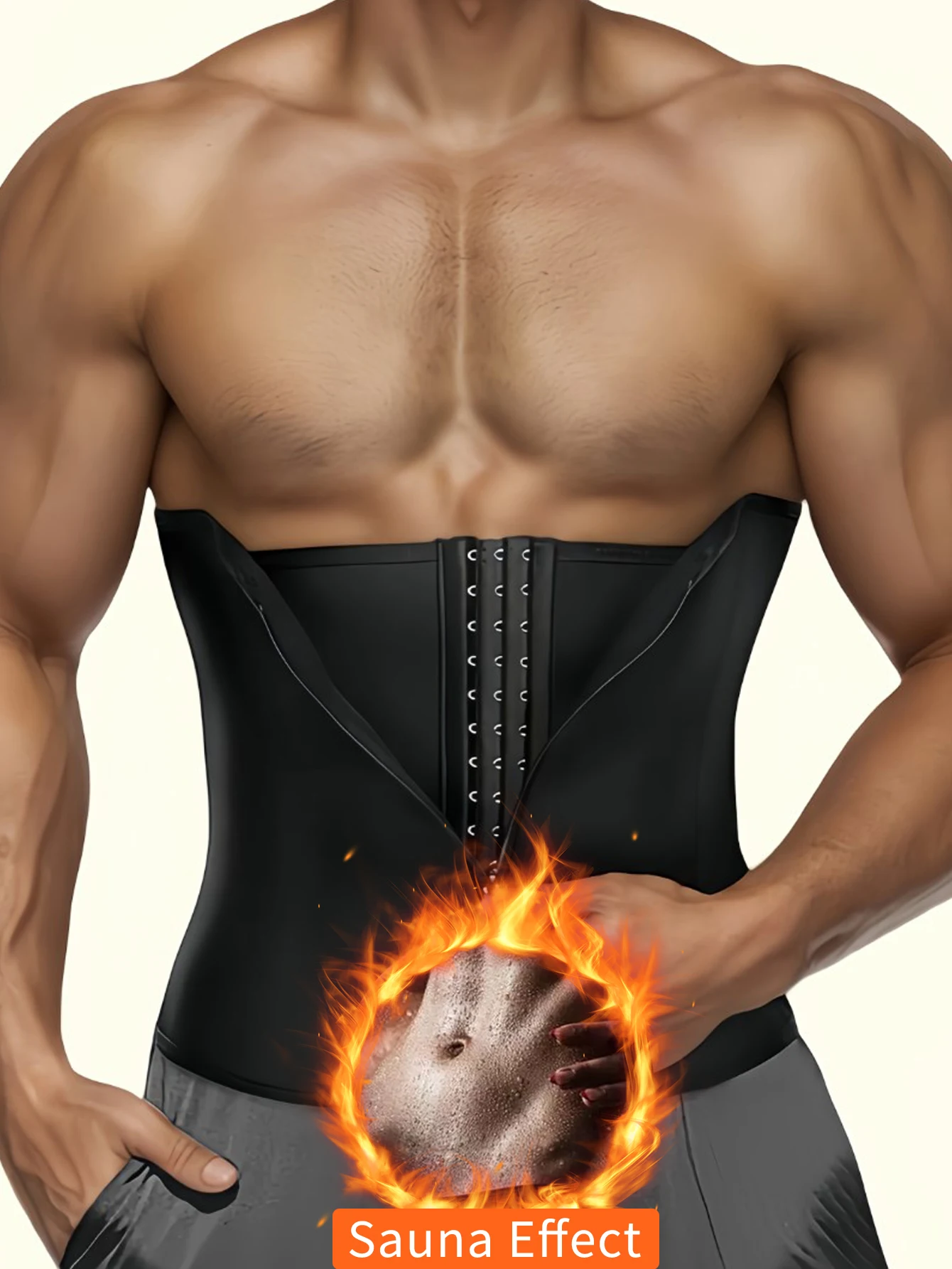 Unisex - Cintura dal design traspirante con doppia chiusura (fibbia e cerniera), adatta per indossare durante lo sport