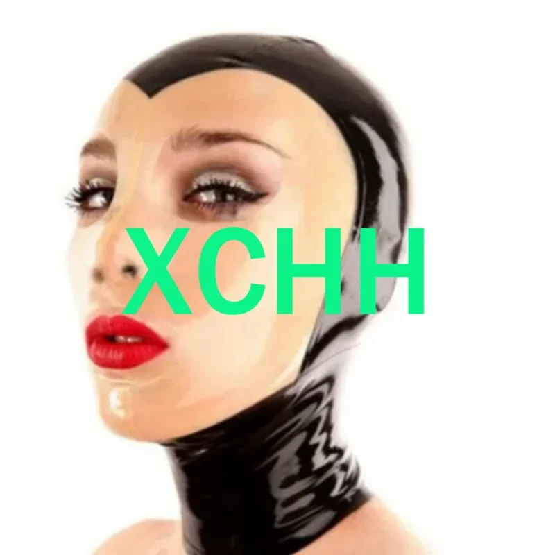 

Sexy Latex Women Full Head Latex Rubber Mask Hoods Fetish Cosplay Mask Back Zipper Club Wear