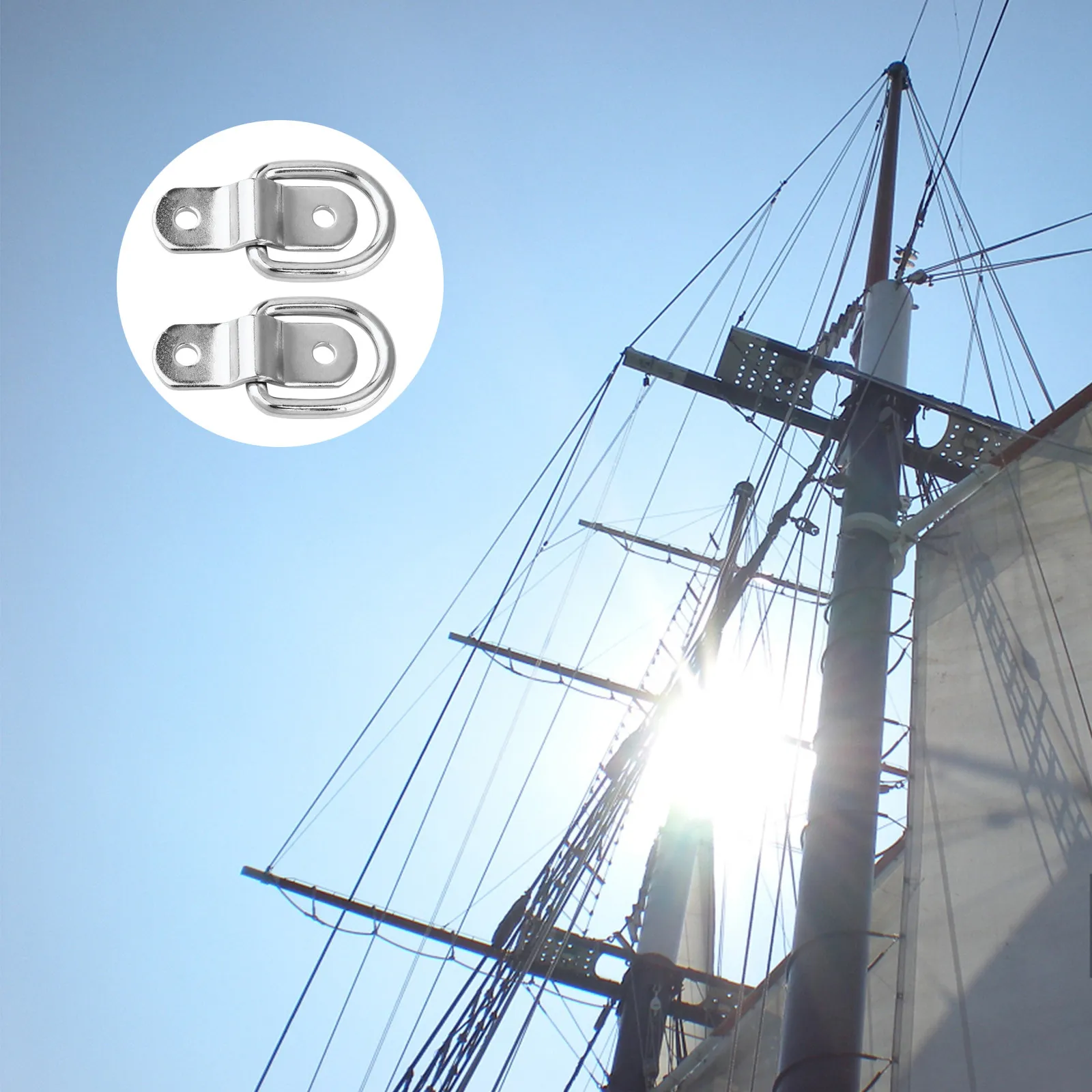 

10 шт. D-образных пряжек из прочной стали, класс прочности 1200K, D-образные кольца-анкеры для крепления веревок, кабелей, цепей, многофункциональные