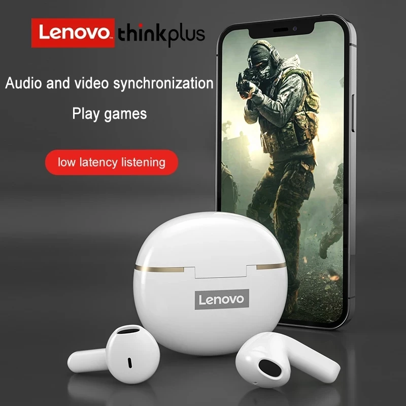 Lenovo X16ไร้สาย Bluetooth Fone หูฟัง HiFi พร้อมไมโครโฟนหูฟังหูฟังกีฬาชุดหูฟังกล่องชาร์จ300MAh