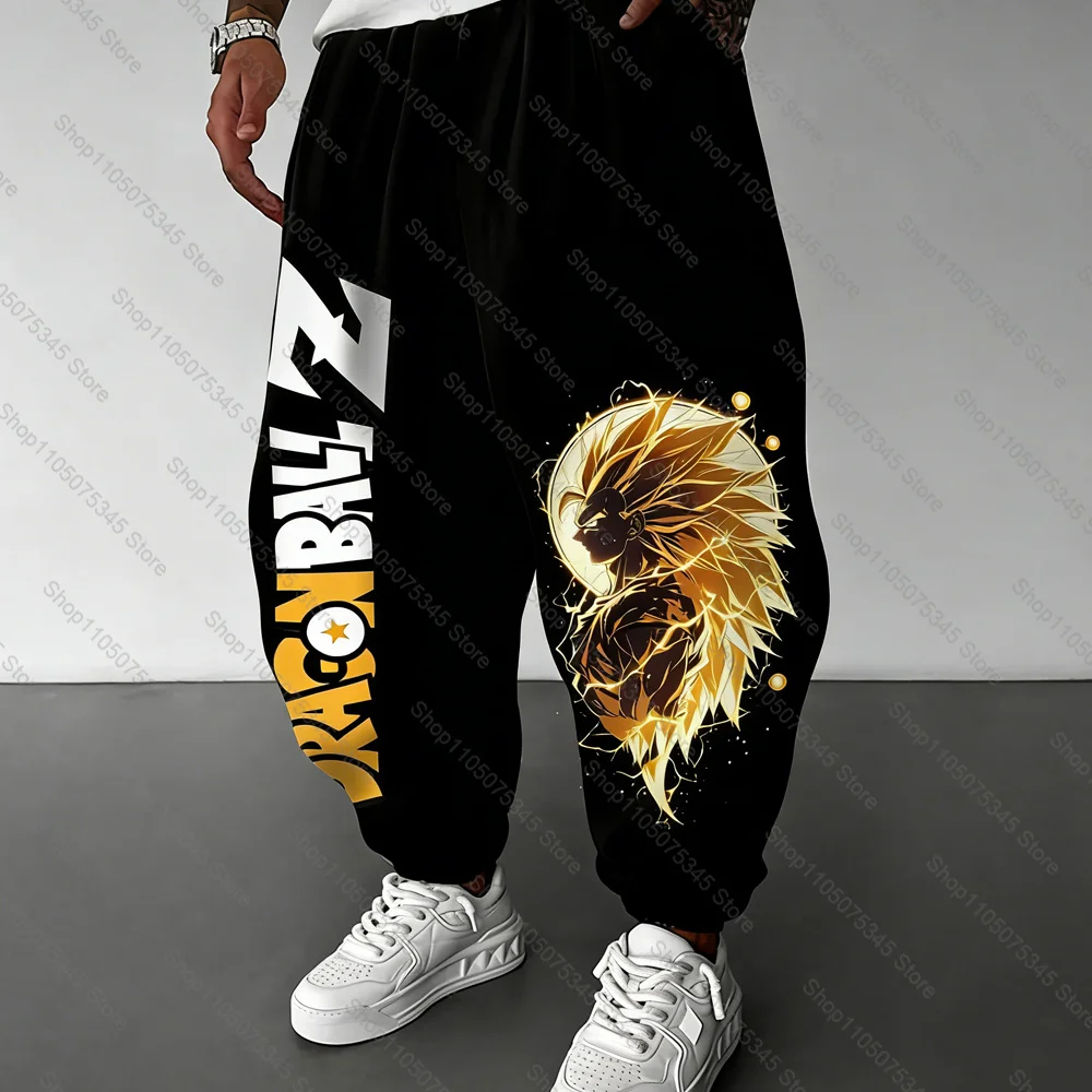 

Dragon Ball GOKU Japanese Animation Sports Trousers 2025 American Loose Autumn Warm Men's and Women's Cotton Leggings
