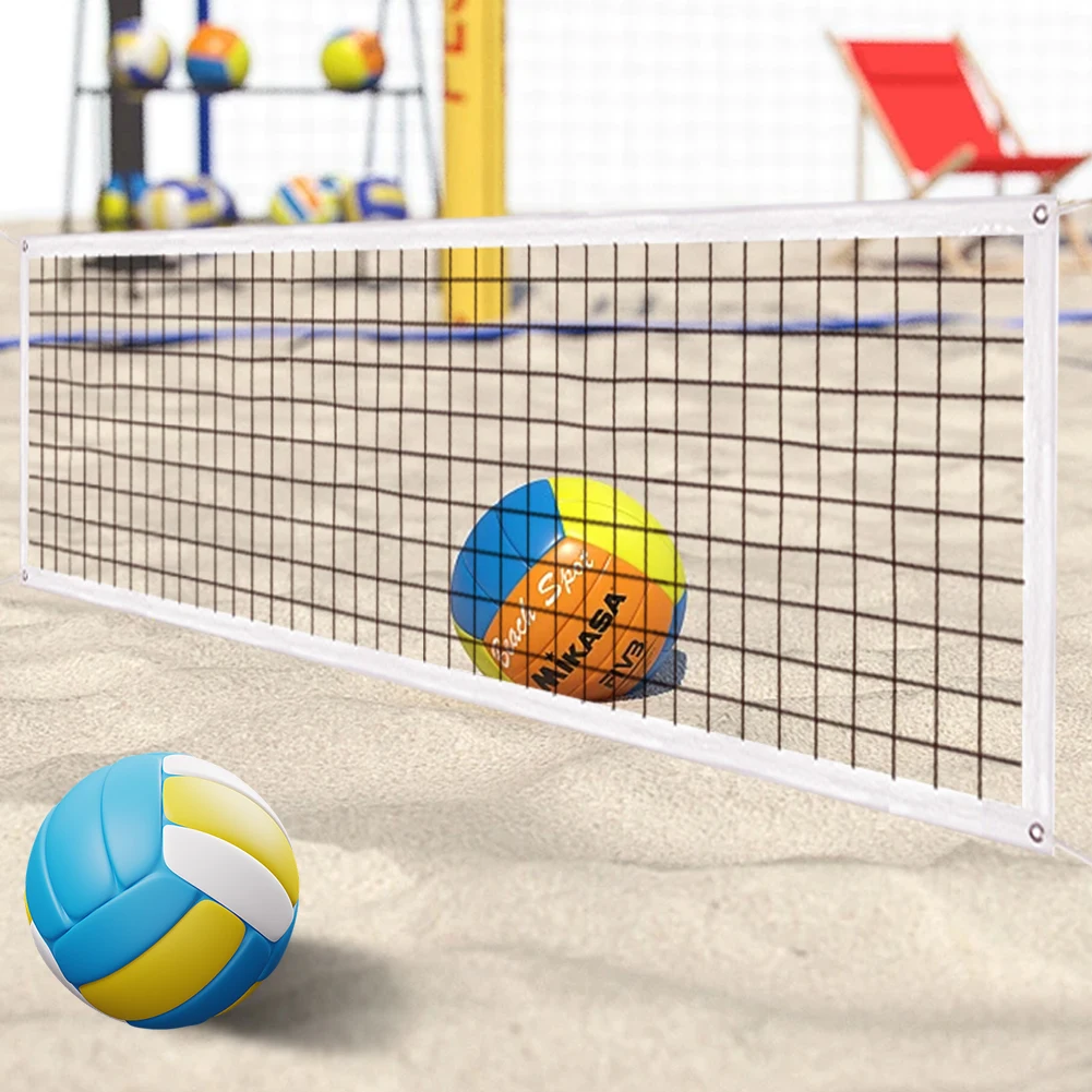 Volleyball Net Tear-Resistant Frame Portable Volleyball Net Sports Outdoor Volleyball Net for Backyard Pool Schoolyard Beach