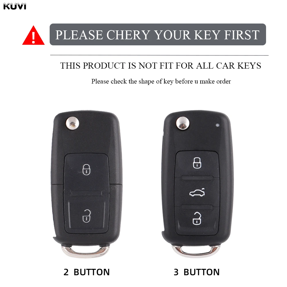 2 3 Button TPU Car Key Case Cover For Volkswagen VW Polo Golf Passat Tiguan Beetle Caddy T5 Up Eos Skoda Octavia Seat Leon Altea