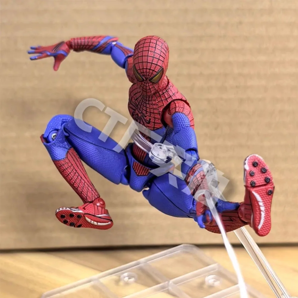 CT Toys Spiderman Mafex 001 Figures Peter Parker Andrew Garfield The Amazing Spider-Man Shf Anime Action GK Figure Custom Gifts