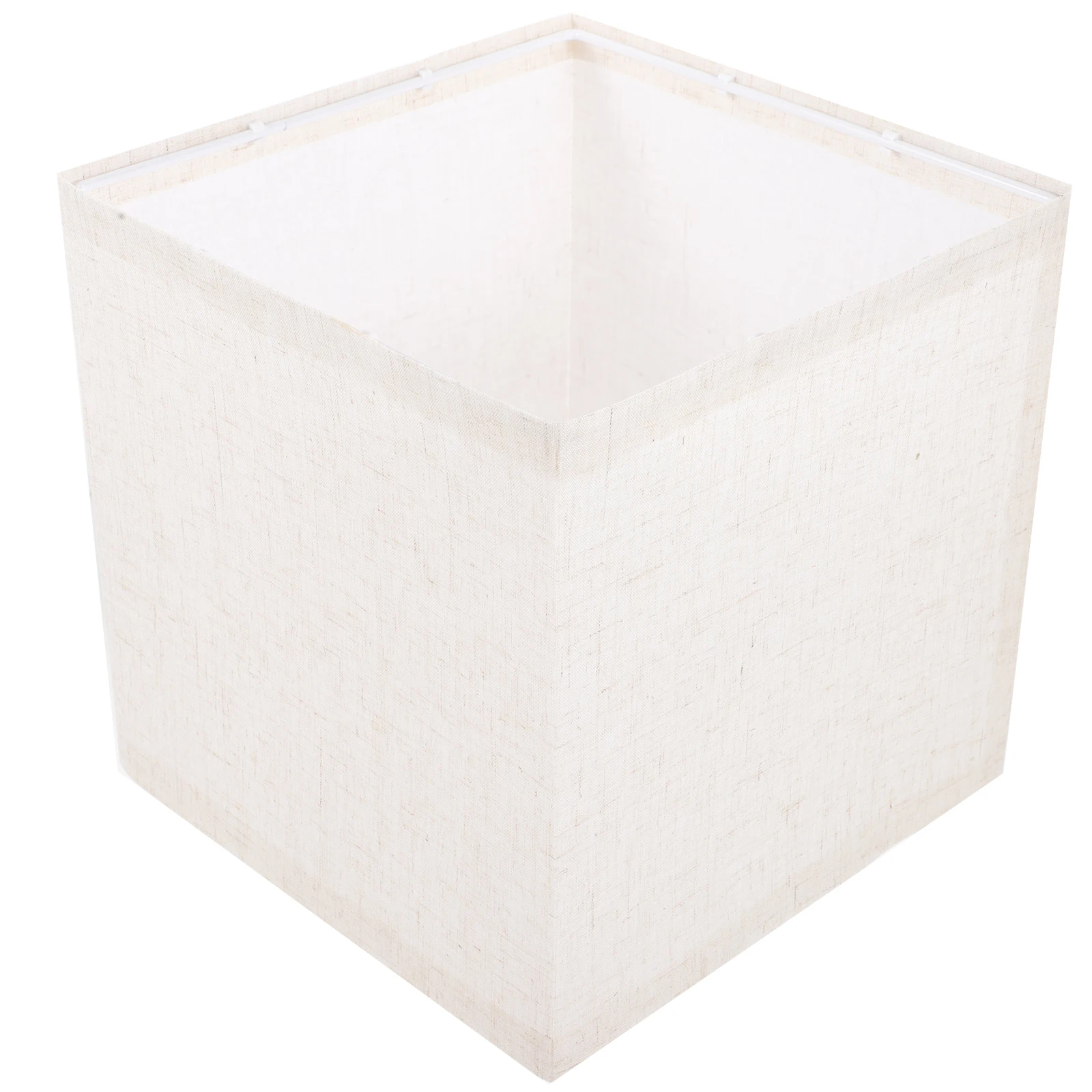 

Creative Fabric Lampshade 20x20x20cm Beige Cloth Table Desk Floor Hanging Lamp Shades Replacement Square Cover