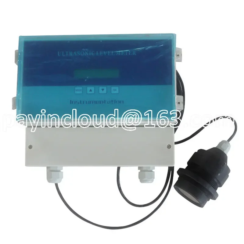 AC 220V DC24V 4-20mA RS485 Modbus Output 5m 10m 15m split type Liquid Water Ultrasonic Level Sensor for oil River Pool Tank