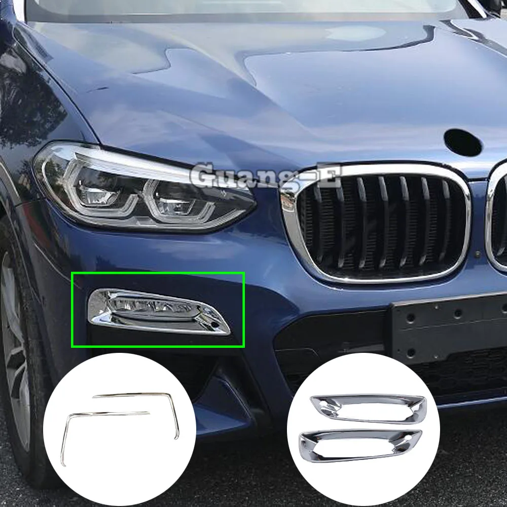 

Eyebrow Front Fog Light Cover Decoration For BMW X3 XDrive 25i 28i 30i 2018 2019 2020 2021 2022 2023 Auto Exterior Accessories