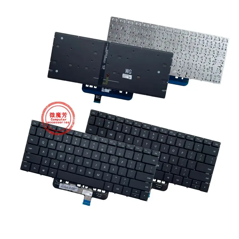 New RU/US English Keyboard for Huawei MateBook 14s/13S EMD-W56 EMD-W76 HKD-W76 HKD-W56 HKD-W58 MRG-16 HKF-16 Backlit