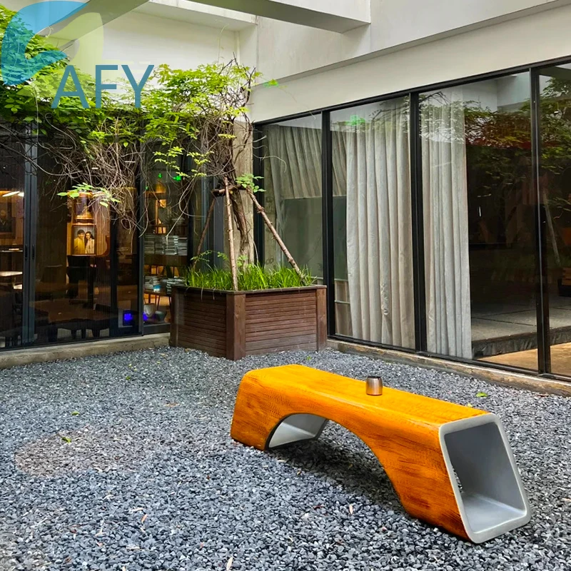 Fiberglass Waiting Chair for Hotels Shopping Malls Parks Gyms Outdoor Seating Minimalist Square Commercial Eco Friendly