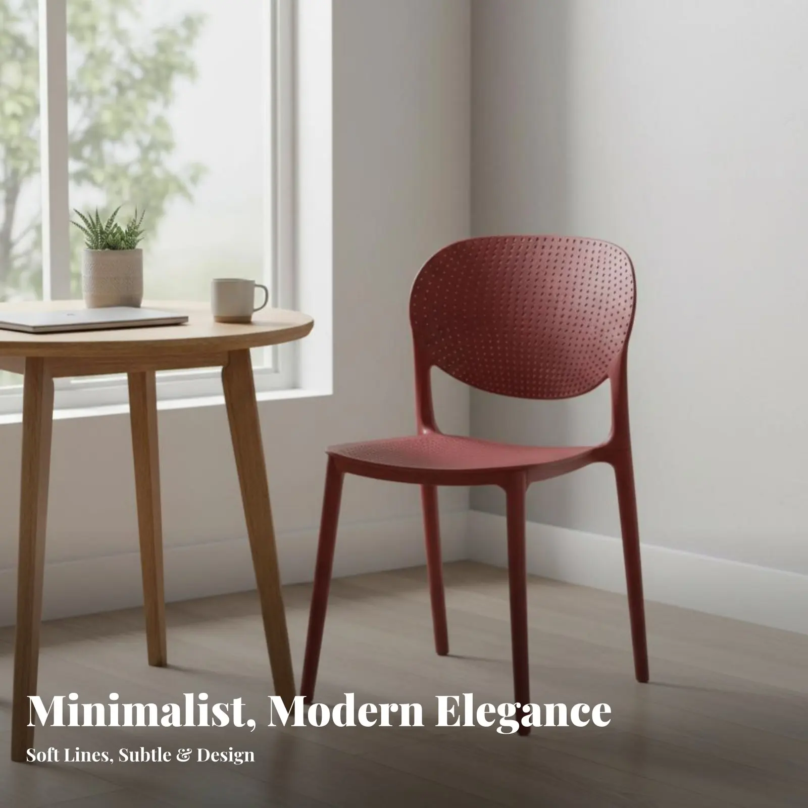 曲線状のスピナーレストチェア-北欧風デザイン-家庭用家具-小規模事業主向けの積み重ね可能な創造的なデザイン