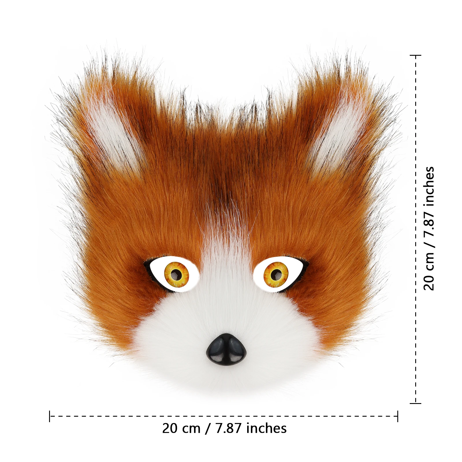 Plush Animal Fox Wolf Mask Plush Cat Half Face Masks Halloween Party Cosplay Costumes Props
