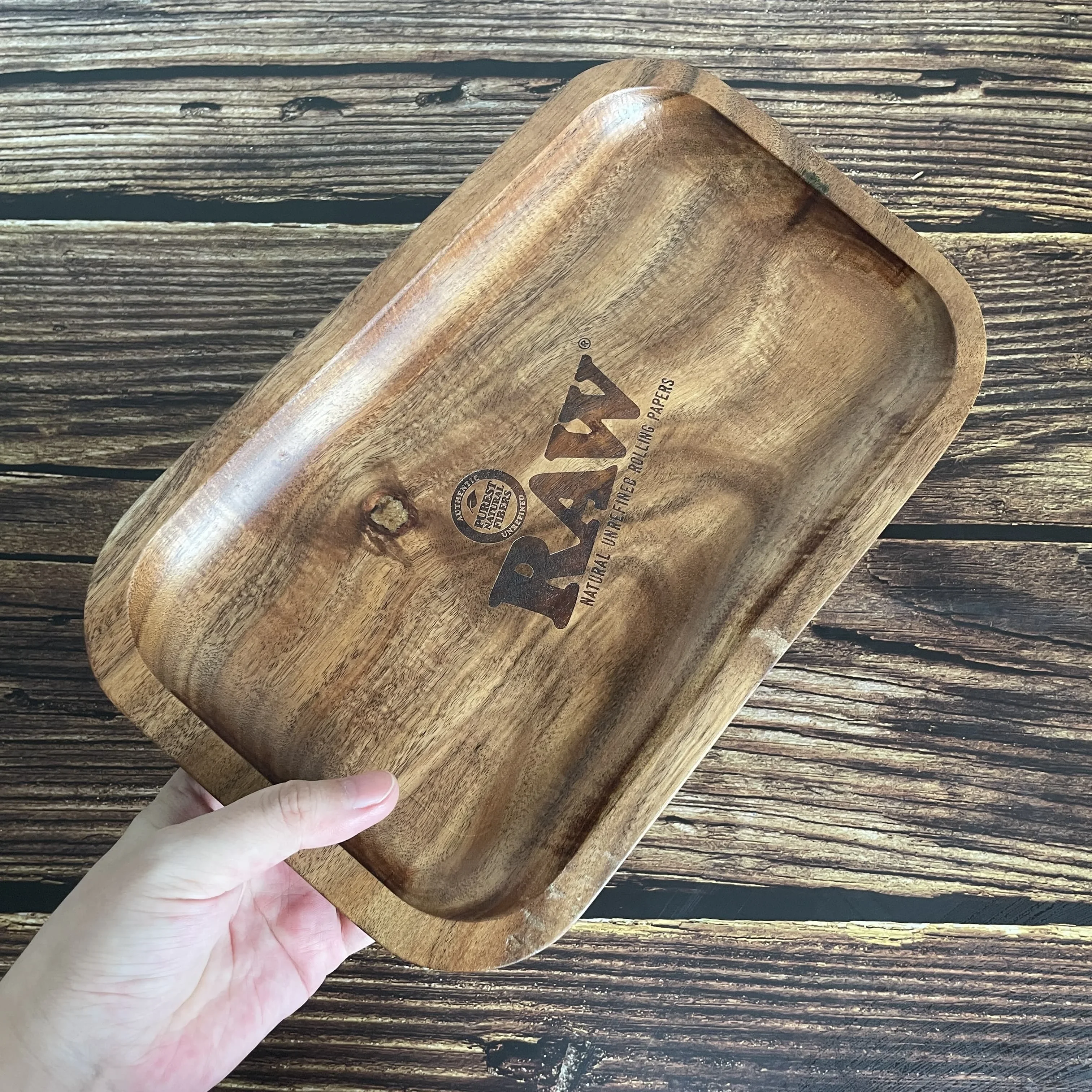 Acacia Wood Rolling Tray