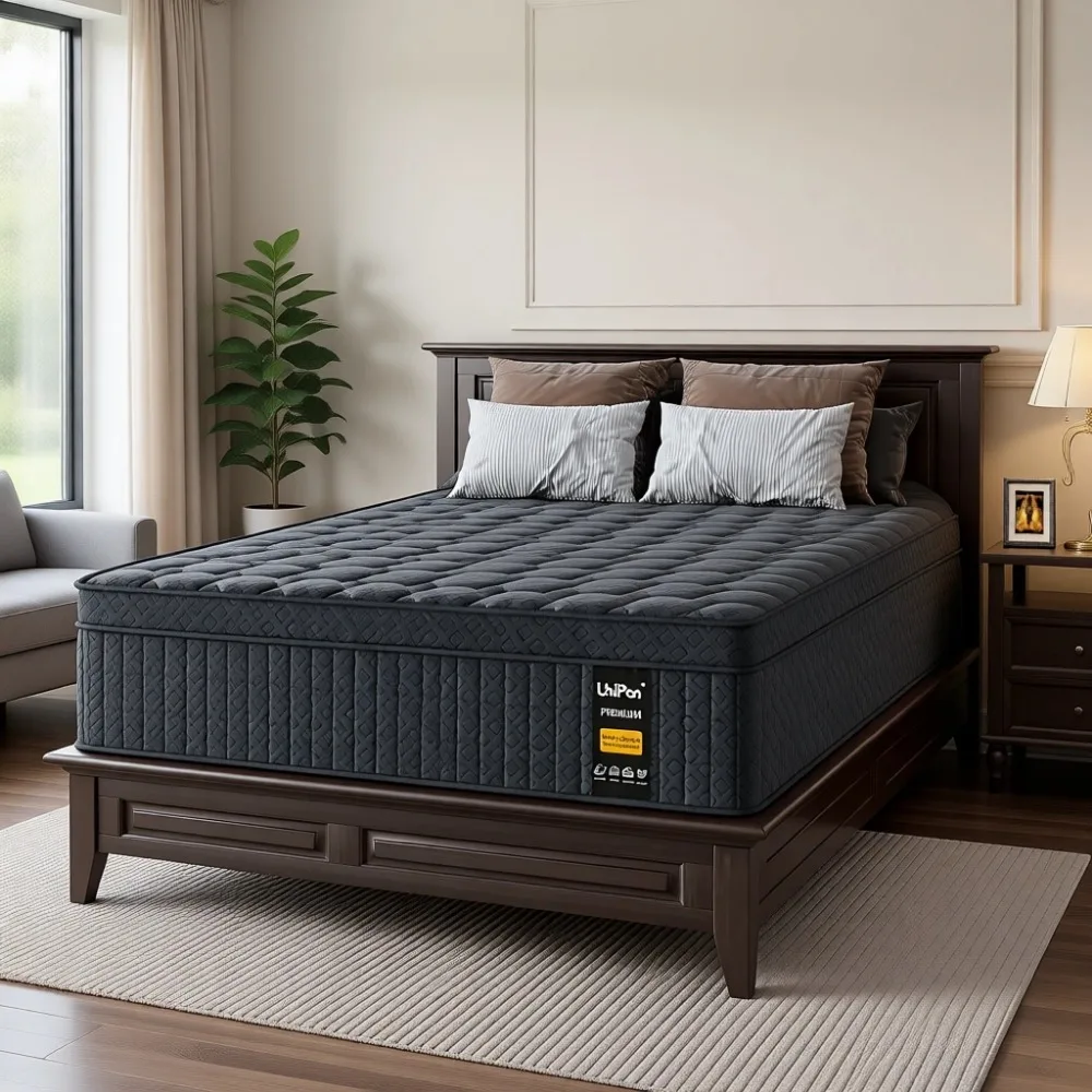 14-inch King Mattress with Lumbar Support, Fiberglass-Free, 365-Night Trial, 10-Year Warranty, Motion Isolation, Edge Support