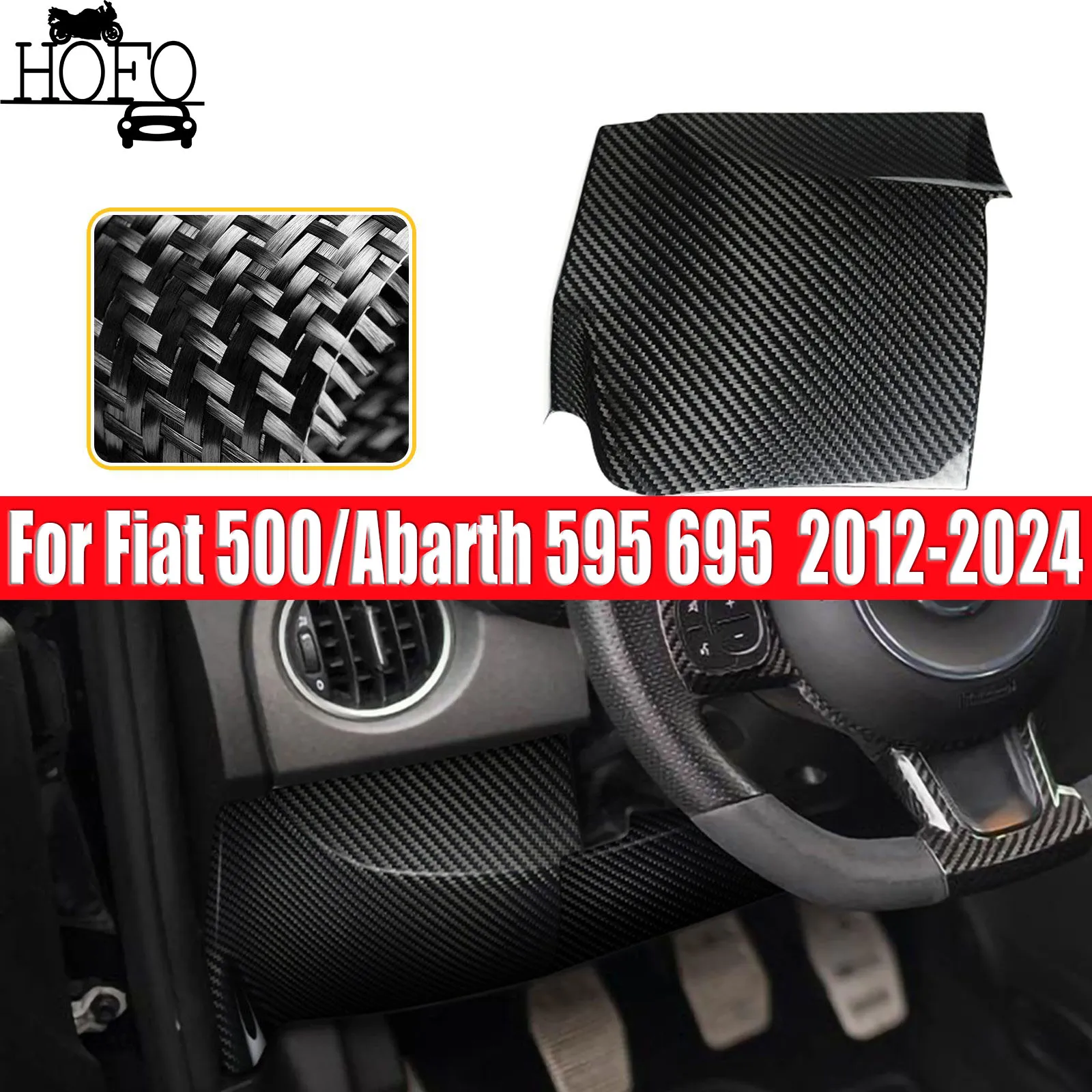 

For Fiat 500/Abarth 595 695 2012-2024 Dash Lower Instrument Panel