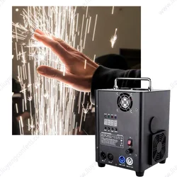 600W DMX512 Cold Spark Fire Machine Sparkular Wedding Stage Light Fountain Flycase Marriage Decoration Party Concert Stage DJ FX