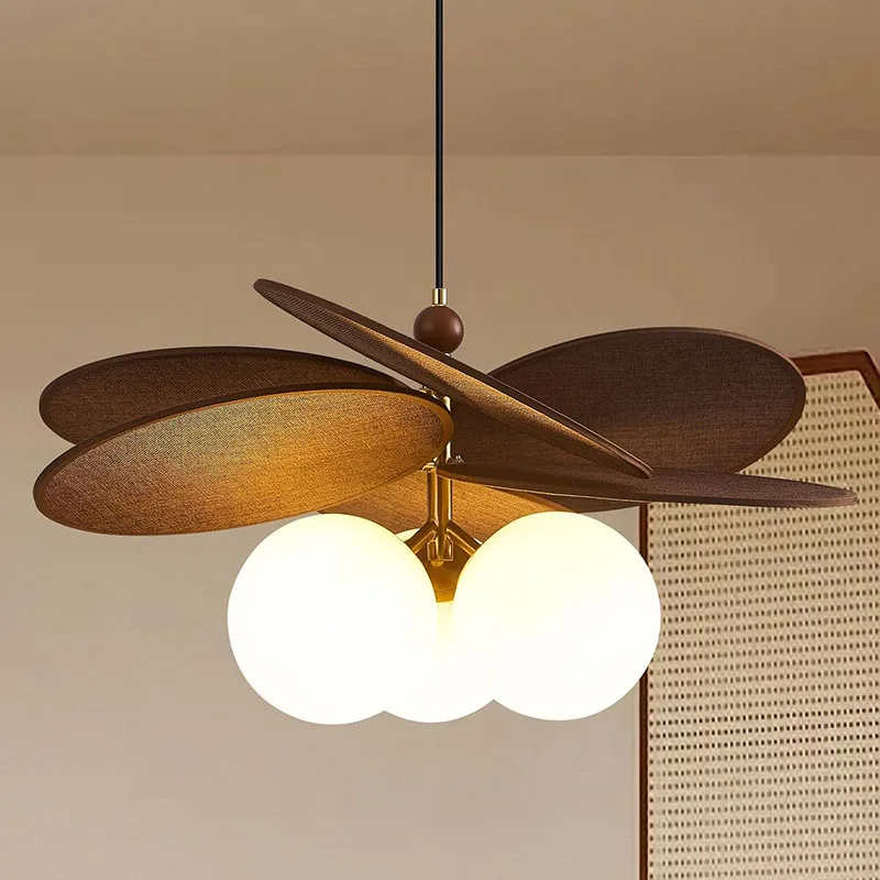Raffia Pendant Lamp Rattan Weave 3 Head Pendant Light E27 Hand Woven Fabric Chandelier Dining Room Living Room Kitchen Island