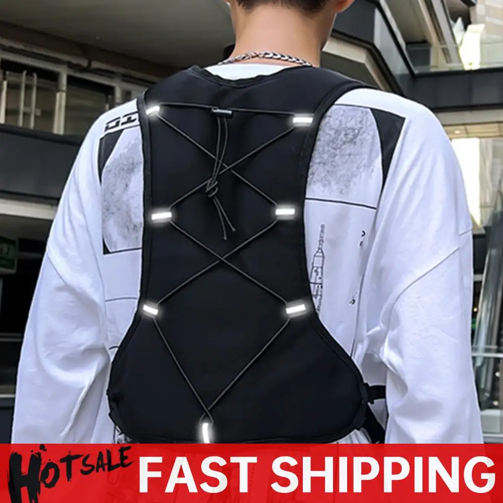

Functional Tactical Vest Backpack Vest Lightweight Fashion Waistcoat with Pocket & Extra Storage for Cycling Running