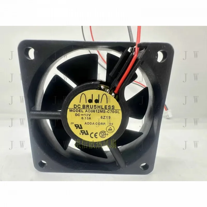 DDW   1PCS for ADDA AD0612MS-C70GL DC12V 0.13A 2-wire cooling fan 60*20MM