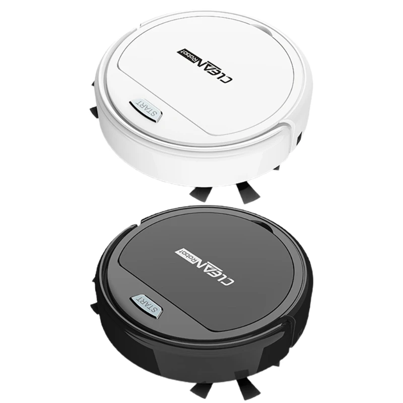 3-in-1 Robot Vacuum Cleaner 600ML Dust Box Sweeping Vaccuming Mopping Low Noise Dropshipping