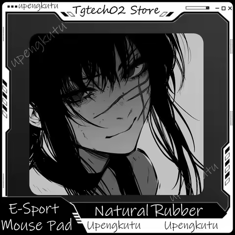 Anime Gamer Professional E-Sports Gaming Mousepad Dark Style Girl Premium Balance Mouse Mat Ultrafine Surface Keyboard Mat XL