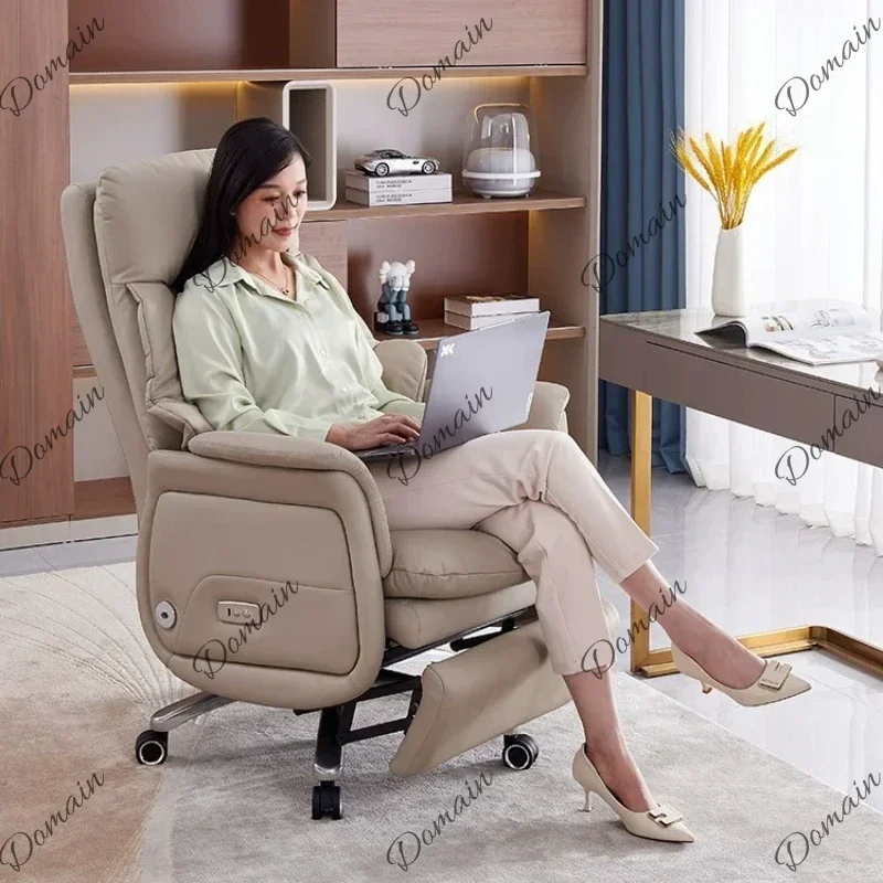 46 B Leather Electric Ventilation Heating Massage Office Chair Computer Ergonomic Chairs Armchair Desk Rotating Lift Chair Furni
