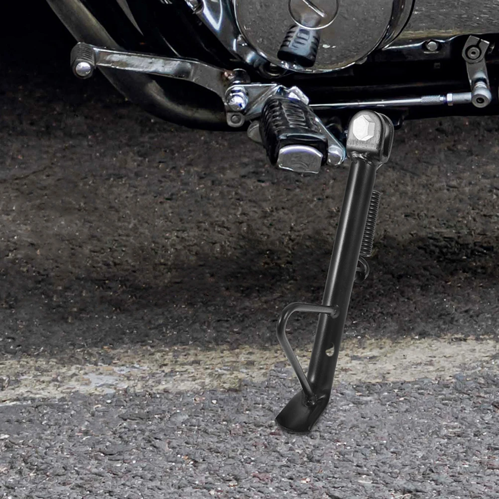 

Motorcycle Kickstand 16cm Spring Screw Electric Scooter Side Stand Foot Replacement Metal Support Stable Practical