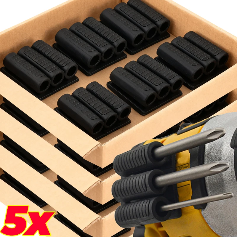 

Лента для хранения с пакетной головкой, клейкая коробка для хранения электрических сверл, отвертка, зажим с пакетной головкой, оборудование, аксессуары для инструментов