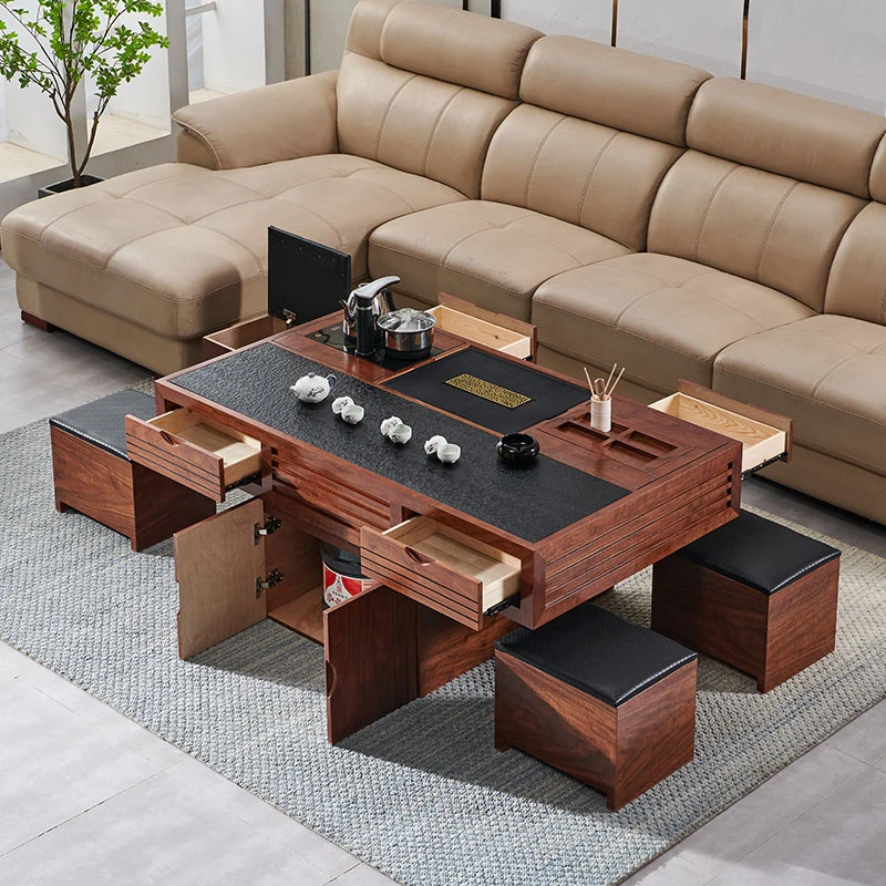 

Multifunctional Coffee Table Aesthetic Chinese Unique Storage Modern Coffee Table Salon Luxury Mesa De Centro Sala Furniture