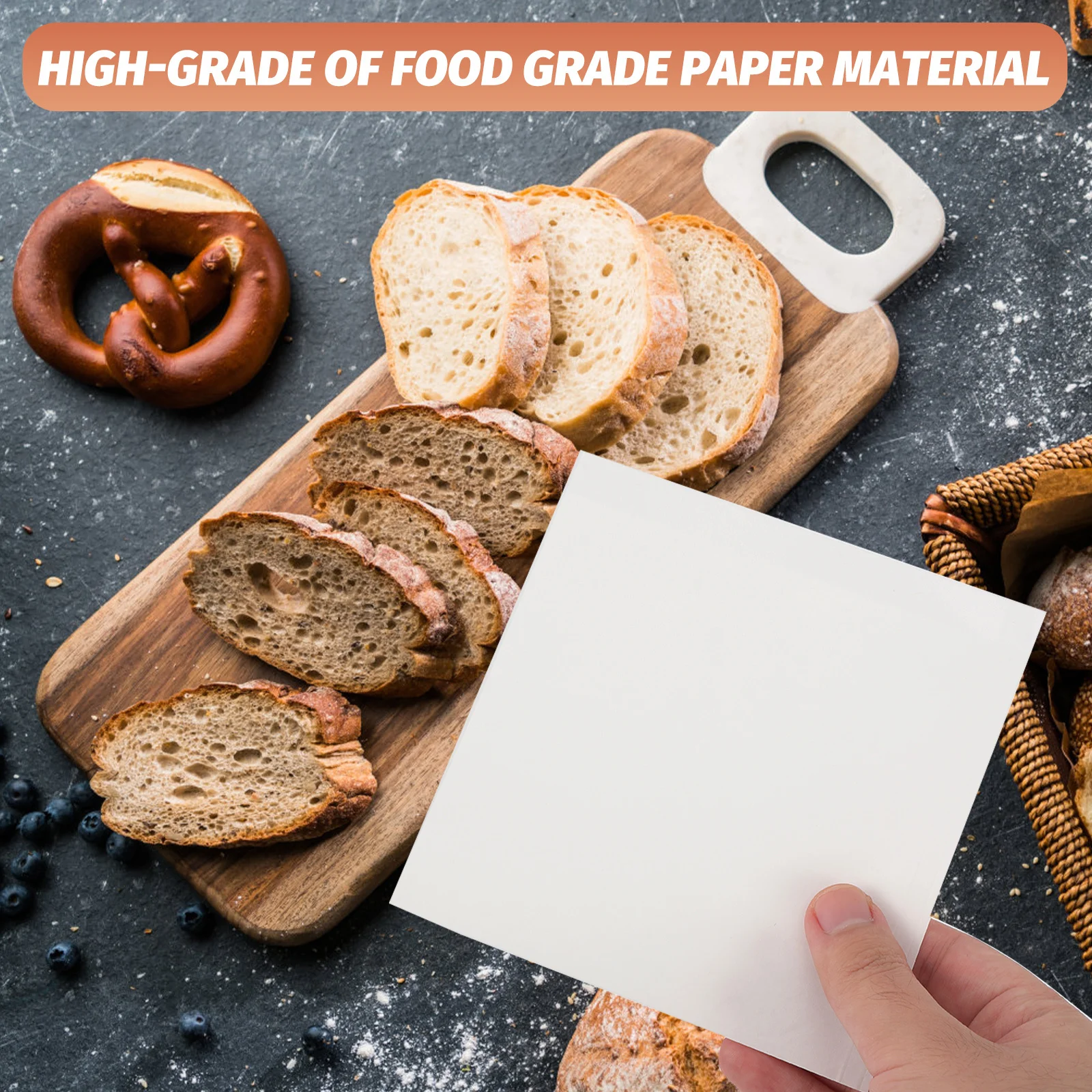 Bolsas de papel Kraft de 200 Uds., bolsa de embalaje de alimentos a prueba de aceite, embalaje grande para aperitivos y pasteles fritos para llevar, regalo de dulces para pequeñas empresas