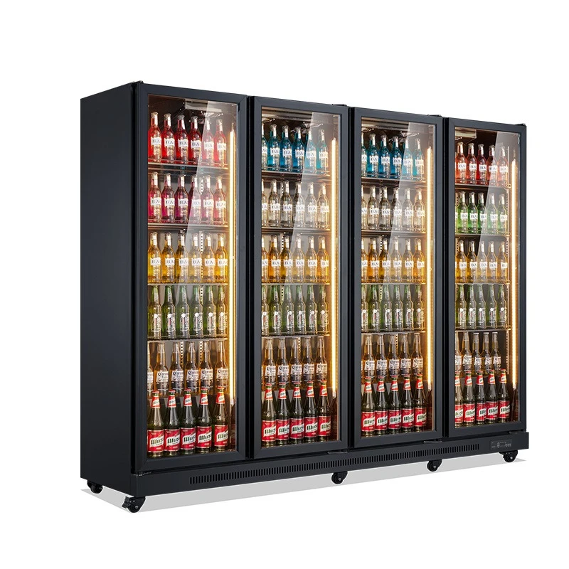 Commercial Refrigerator Beverage Display Cabinet Large Capacity Freezer Vertical Freezer Fresh Keeper