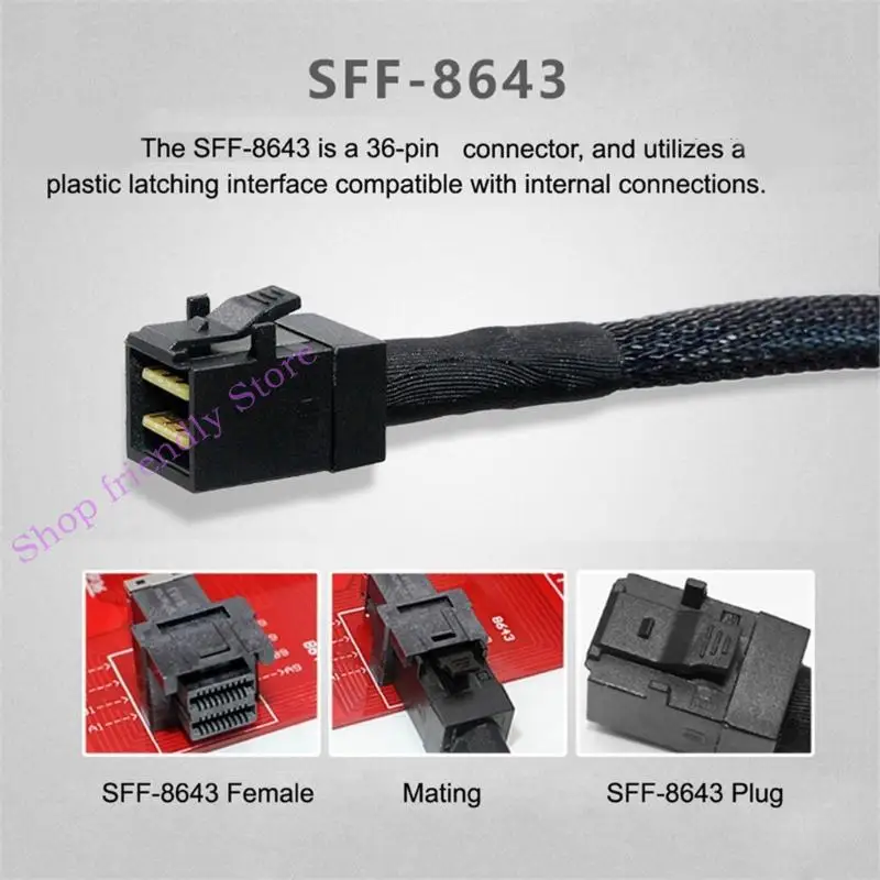 

594a SFF-8643 к SFF-8643 Внутренний разъем высокого определения 36pin cont