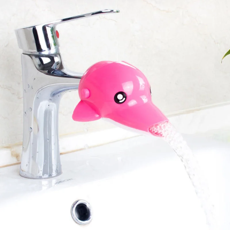 Water Tap Extension Sink Faucet Guide Extender for Children Coaxing Kids Bathing Wash Hands Toys