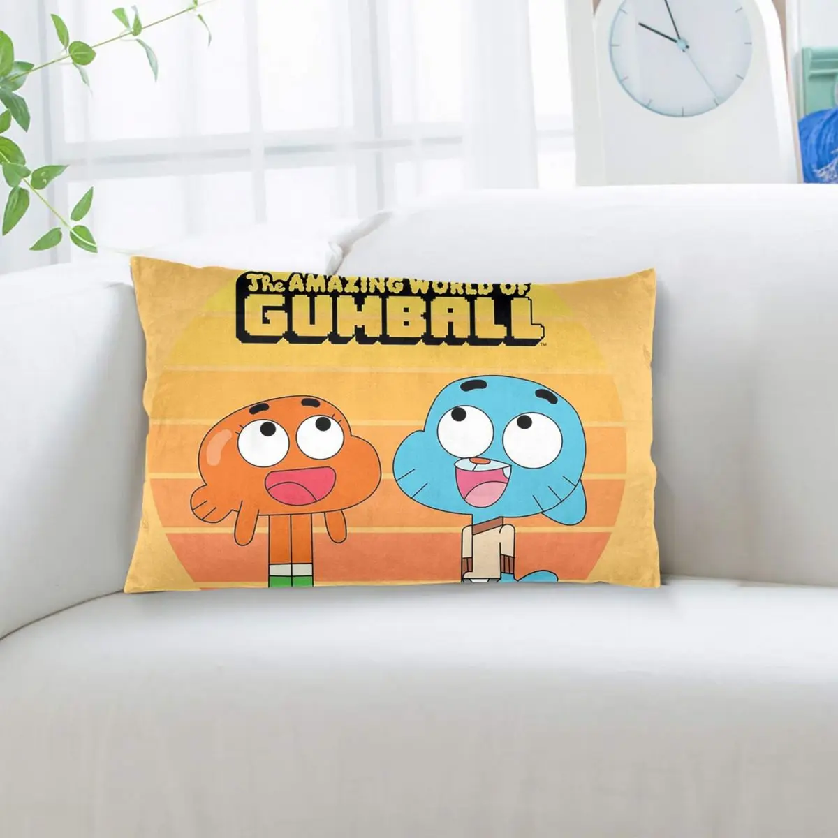 The Amazing World Of Gumball Cartoon Rectangle Pillowcase Cushion Cover Decorative Bedroom Bed Home Comfort Throw Pillow