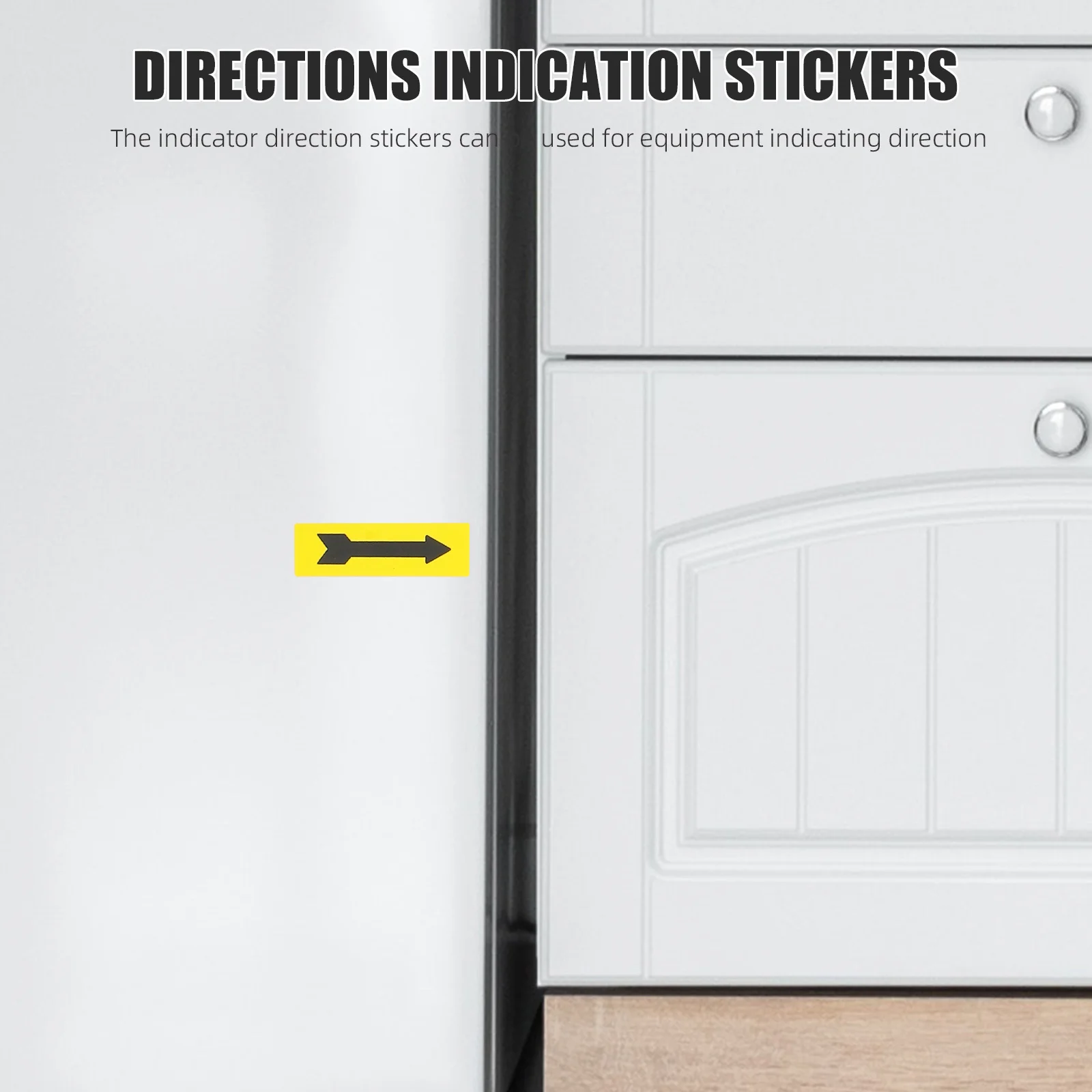 

150pcs Arrow Label Stickers 5 Sheets Self-Adhesive Direction Decals For Floor Wall Door Warning Marking Indicator Tags Office