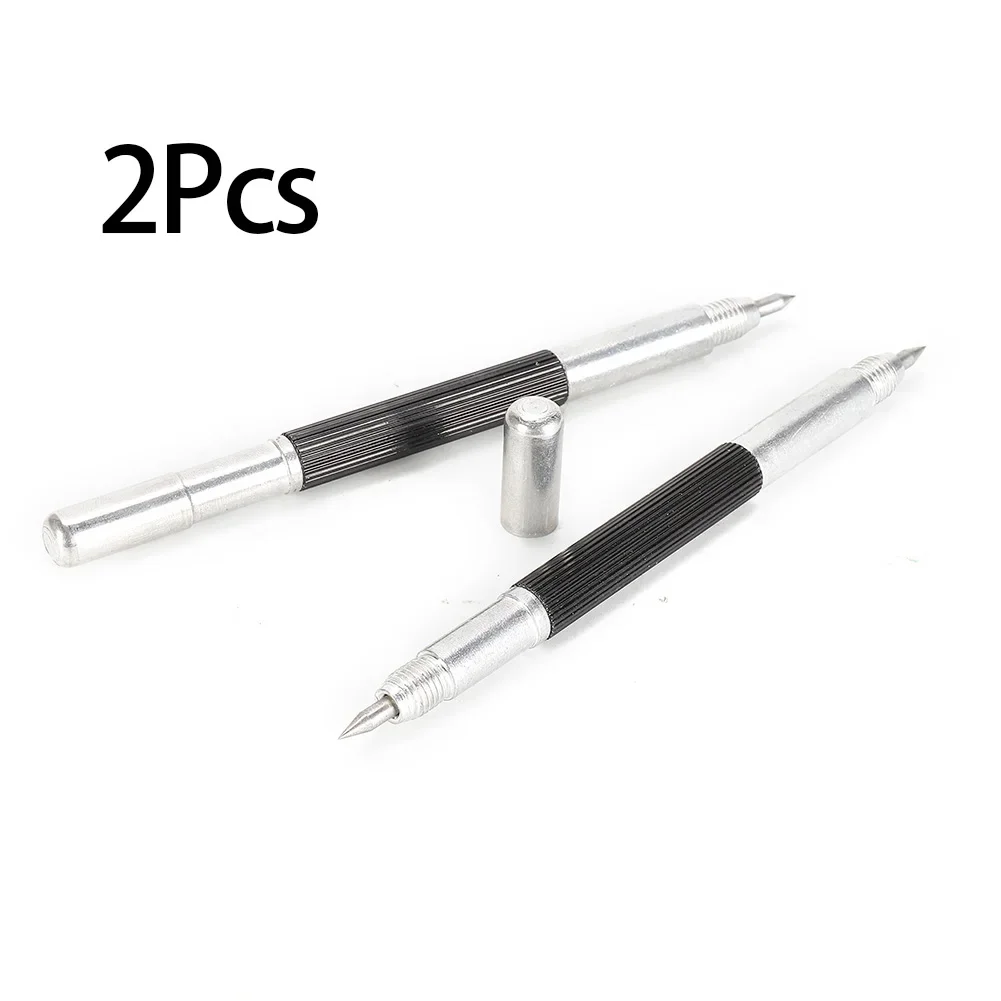 

2Pcs/set Tungsten Carbide Tip Scriber Pen Double Ended Marking Etching Pen Steel Scriber Marker Metal Wood Carving Scribing Tool