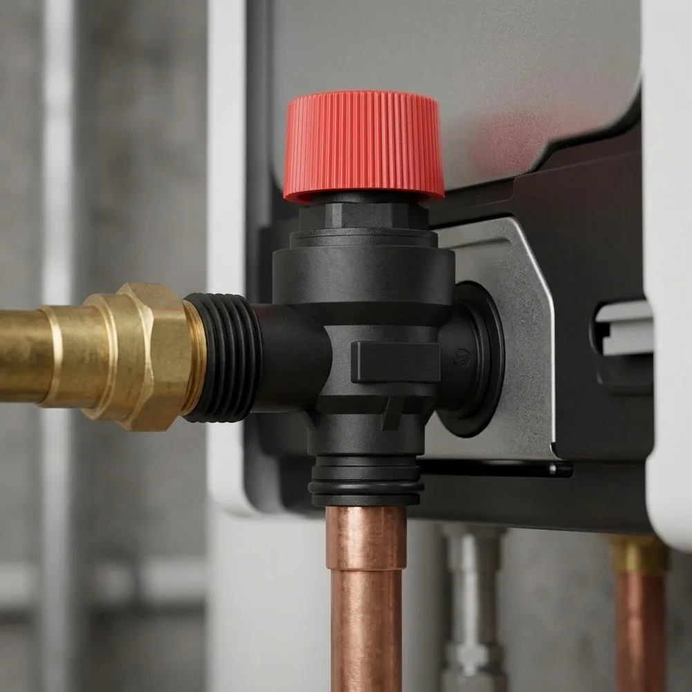 Relief Valve for Buderus For Sieger GB172 14-24 GB182 ErP Compact Boilers to Support Safe Heating System Function