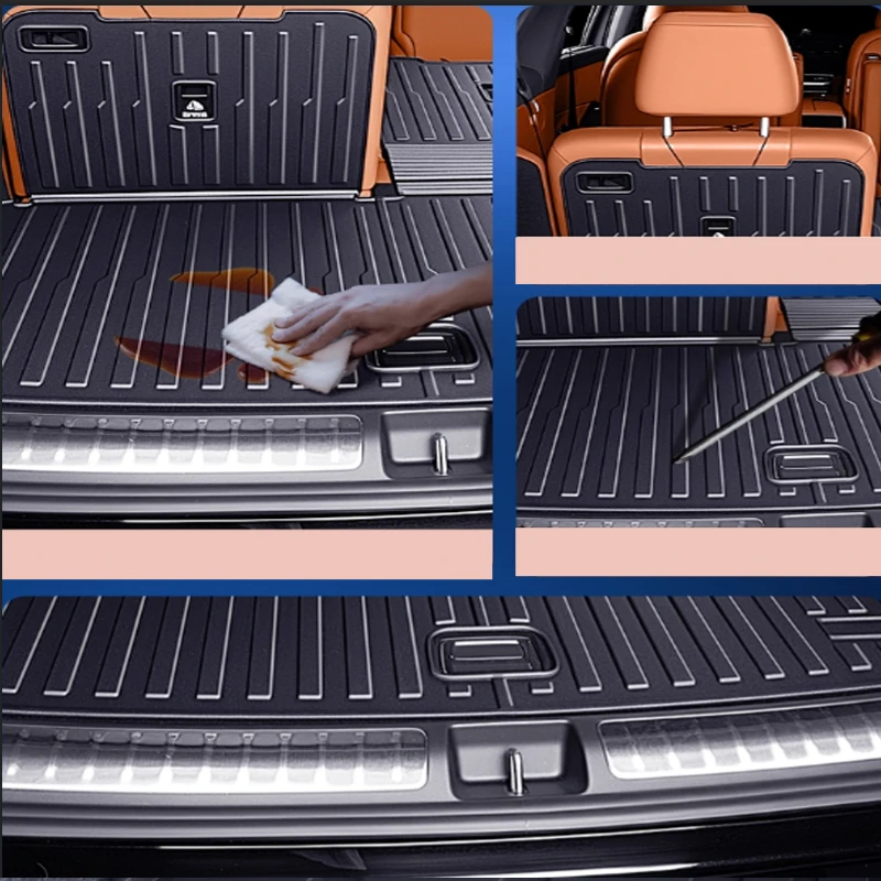 وسادة صندوق السيارة بخمسة مقاعد بستة مقاعد لـ Leapmotor C16 2024-2026 ملحقات حماية شاملة مضادة للأوساخ من مادة TPE #6