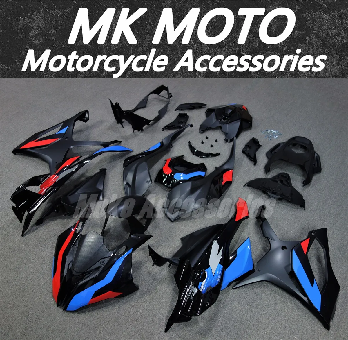 Moke moto Fairings Kit Fit For S1000rr 2023 2024 Bodywork Set 23-24 High Quality Injection Blue Black