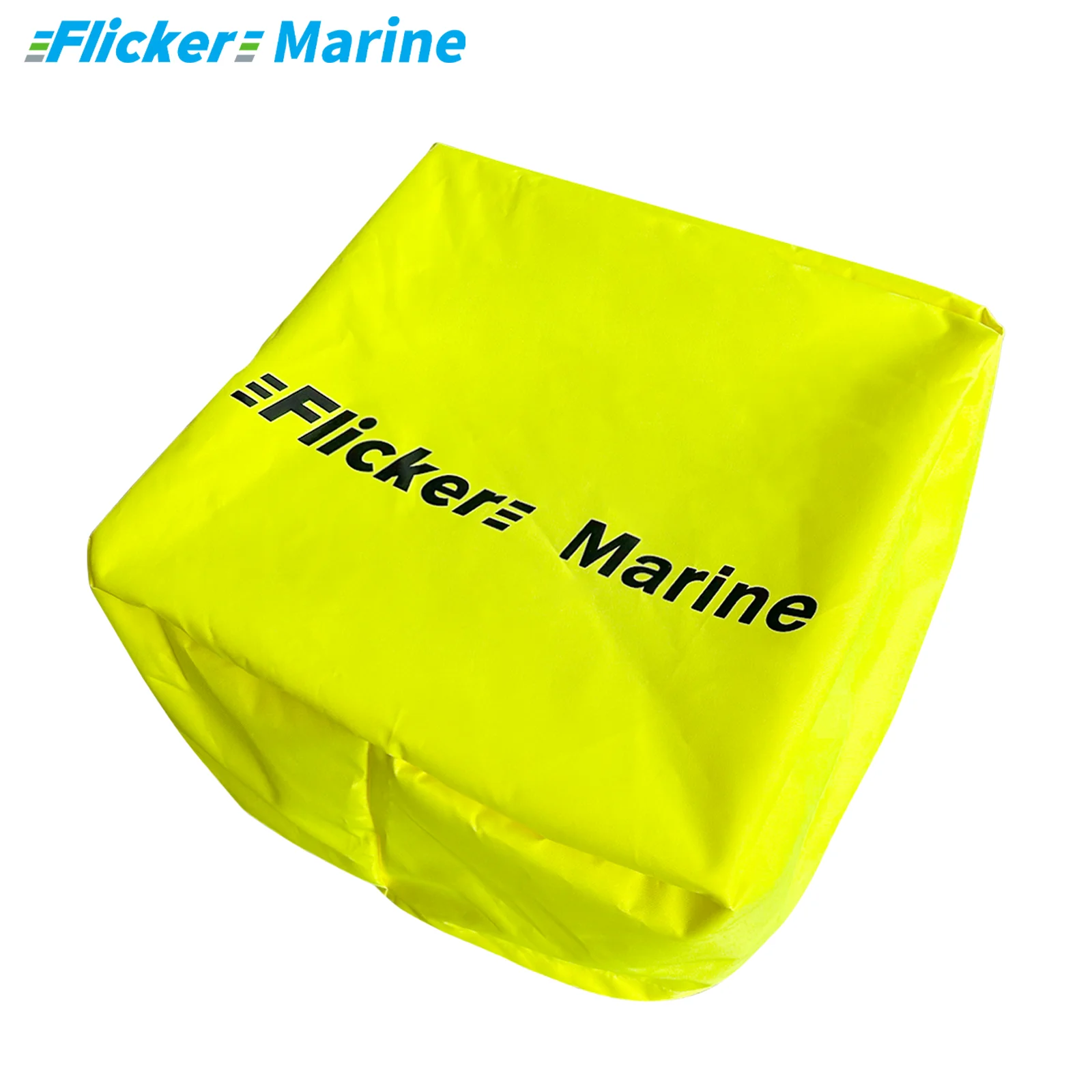 

Flicker Universal Propeller Cover, Heavy-Duty UV-Resistant Polyester with Reinforced Stitching, Yellow Marine Protector