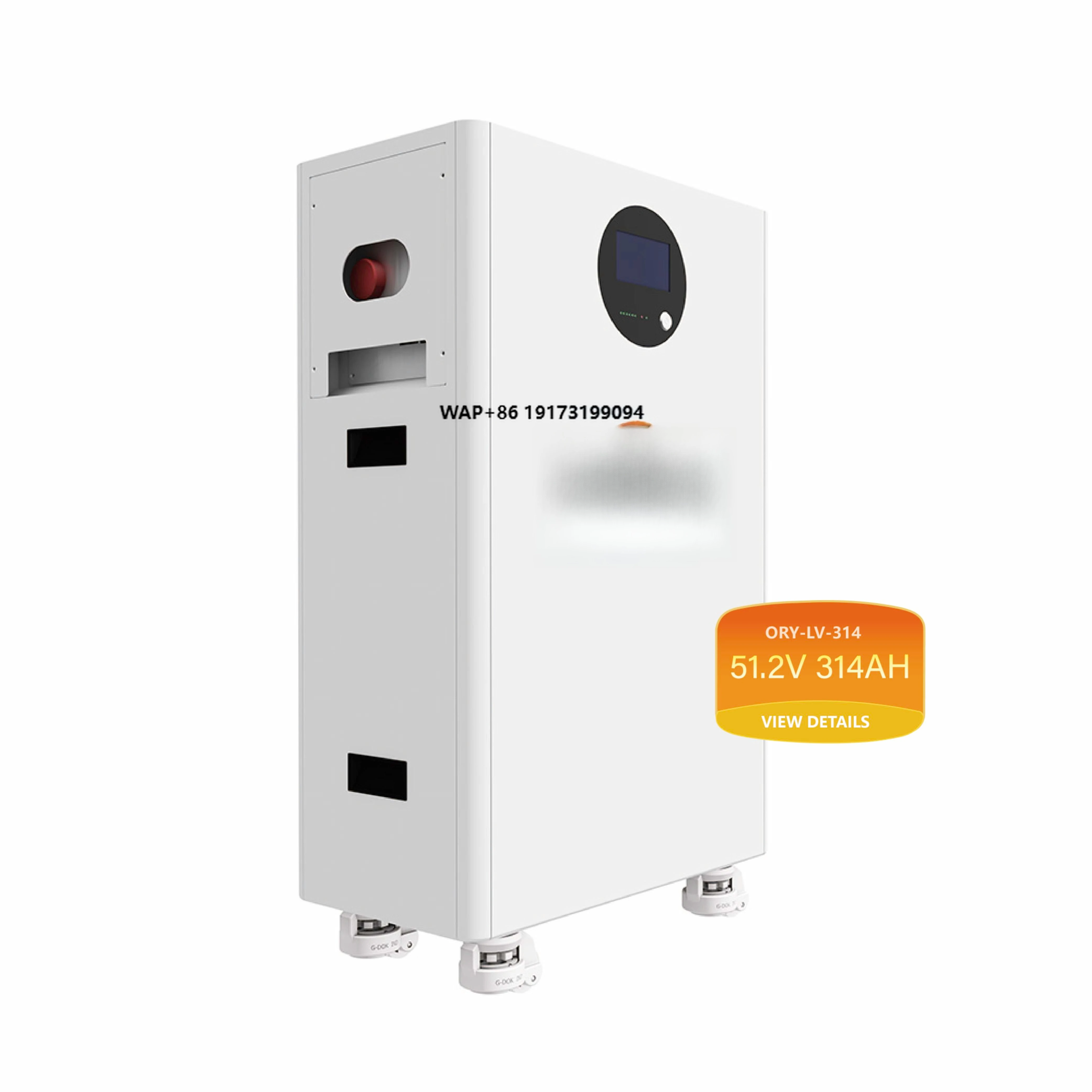 

LiFePO4 51.2V 314Ah 16kWh Vertical Lithium Battery Pack Solar Home Energy Storage CE 6000 Deep Cycles For Home Use