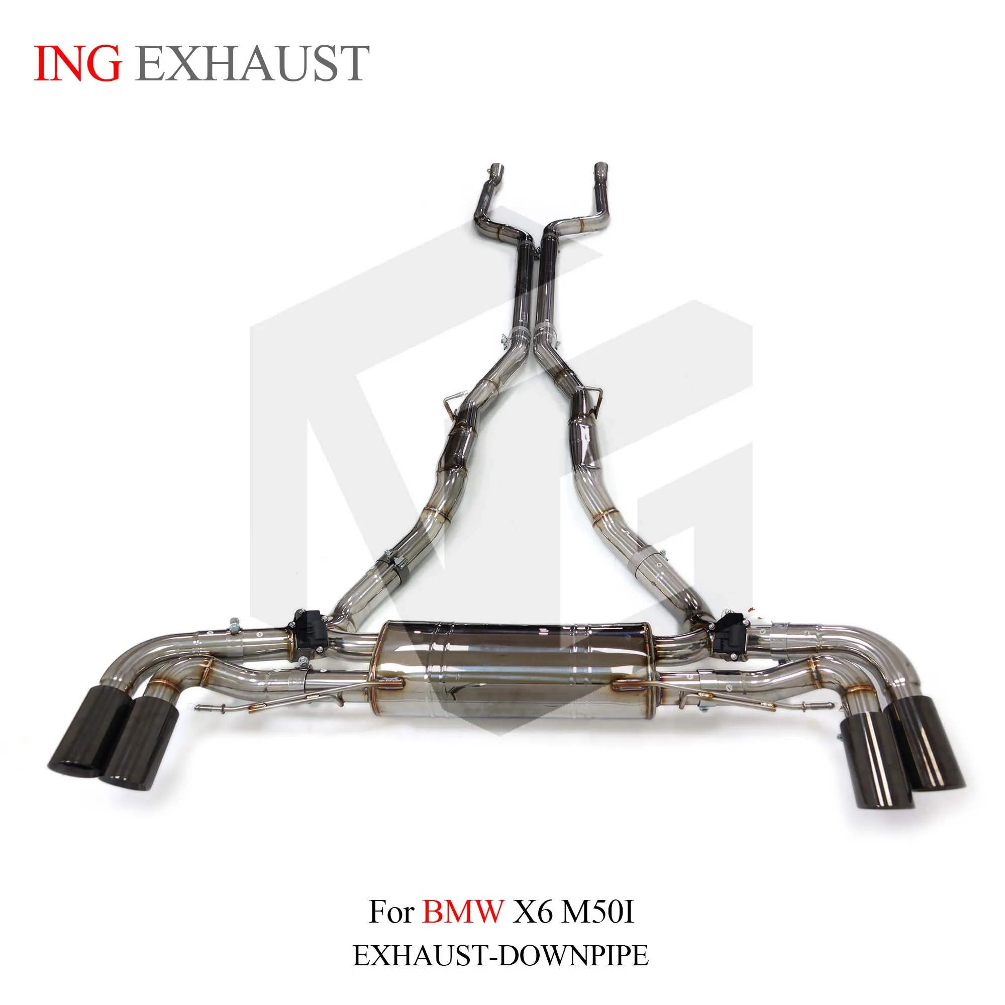 

ING Exhaust SS304 Electric Valve Catback for BMW X6 G05 M50I 4.4T N63 Car Remote Control Sport Muffler Pipe Accessories System