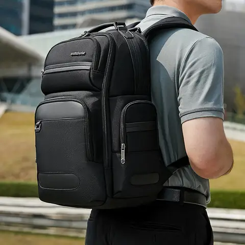 आर्कटिक हंटर हाई-एंड बिजनेस पुरुषों का ट्रैवल बैकपैक मल्टी-फंक्शनल एंटी-स्प्लैशिंग बड़ी क्षमता वाला कंप्यूटर बैकपैक 10 best sales आर्कटिक शिकारी - №5