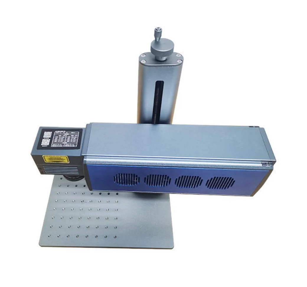 Portable 30W/50W Desktop Automatic Mini Fiber Laser Marking Machine for Many Materials Metal Plastic Supports AI/DXF/DST Graphic