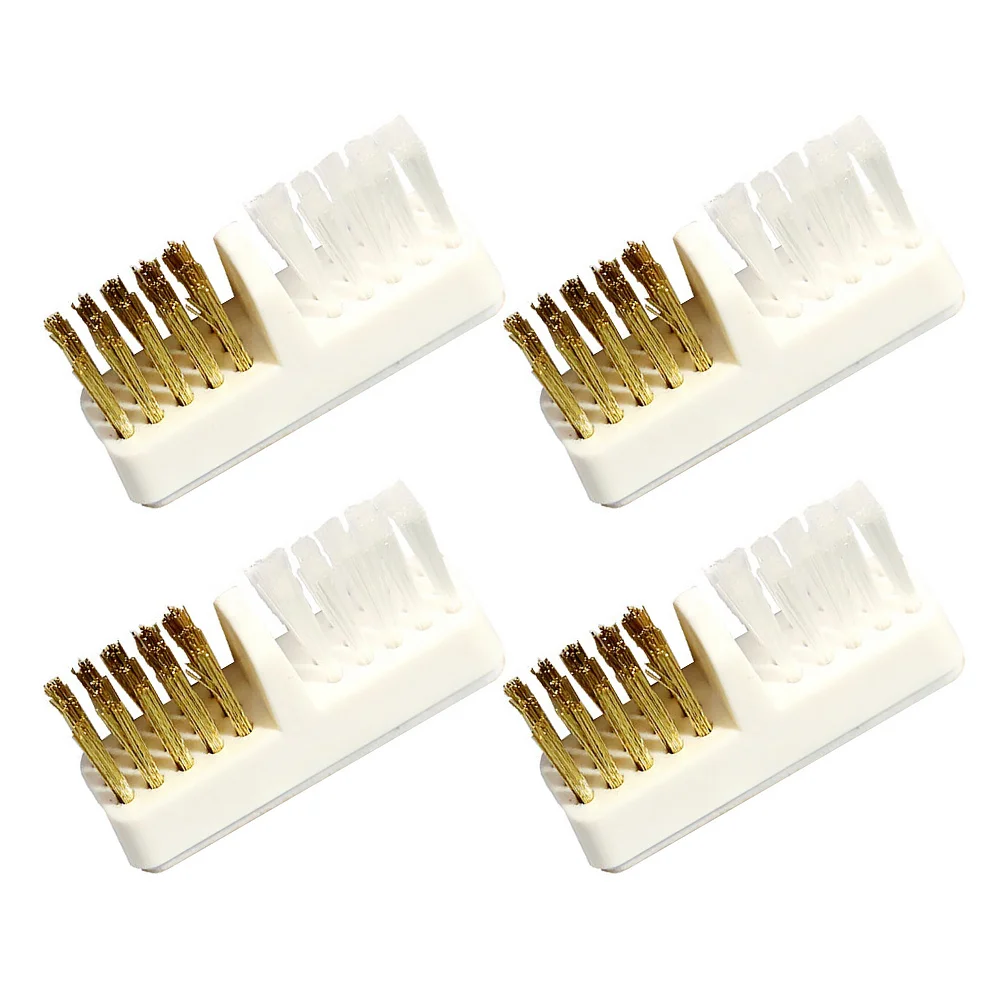 

4Pcs Copper Wire Nail Drill Brush Strong Bristles Clean Root Canal Files Machine Needles Bit Dust Remover Manicure Tools Kit