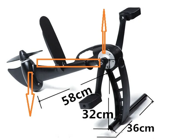 STLFMount Universal Pedals Drive Fishing Kayak De Peche a Pedale Foot Parts System Propeller