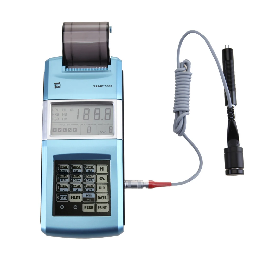 TIME 5300 (TH110) Portable Leeb Hardness Tester Measuring range  170-960HLD/17.9-69.5HRC Base on Different probe