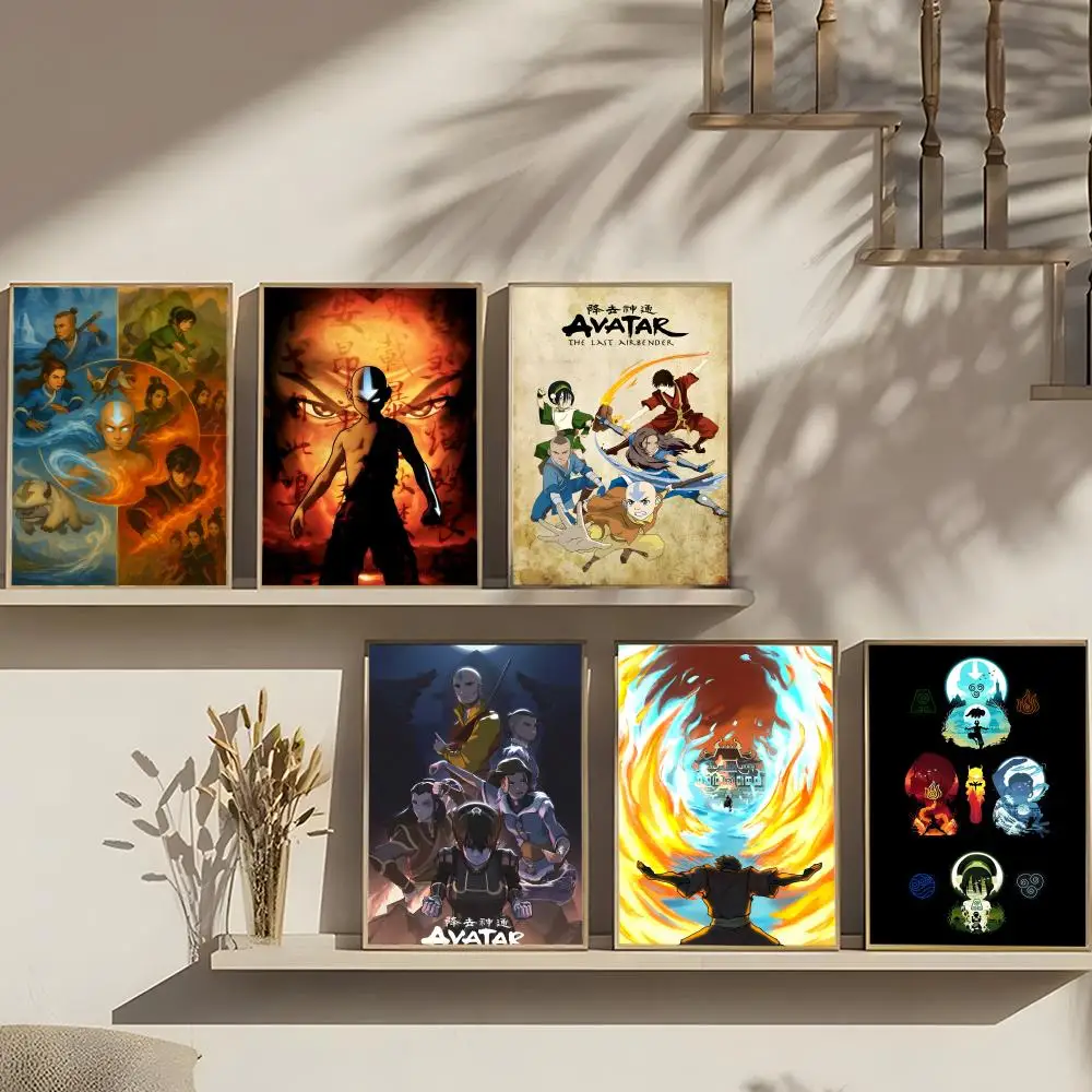 Animation A-Avatar The Last Airbender Poster Art print wall decor ideal for living room, bedroom, bar, parlor, and home gifting