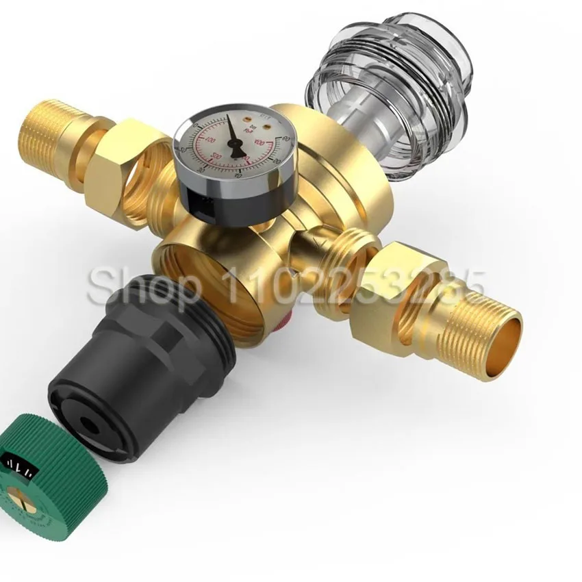 

Регулируемый клапан снижения давления с манометром, клапан регулятора давления, клапан регулирования давления для воды 감압 Bravo브