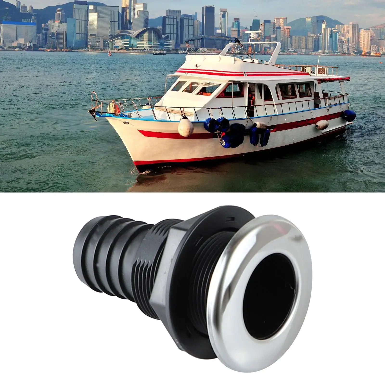 

Водонепроницаемый сливной клапан для лодки, компонент для ремонта, переливной патрубок для трюмного насоса, палубный шланг