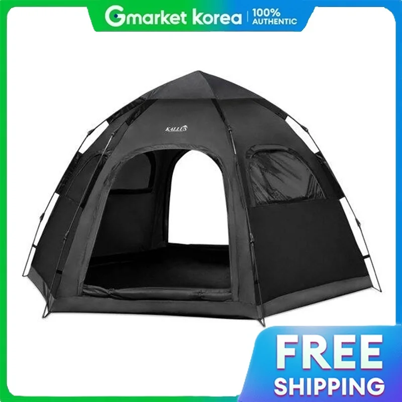 Calus | Lều cắm trại tự bung 6 người màu đen lều dã ngoại picnic